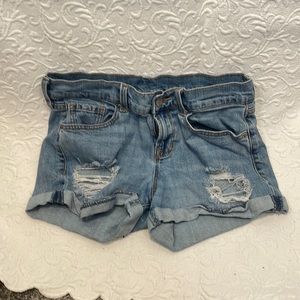 Distressed Jean Shorts